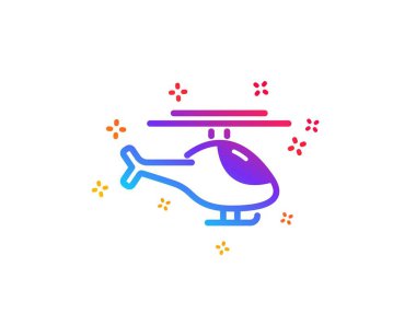 Helikopter nakliye simgesi. Uçuş nakil tabelası. Vektör