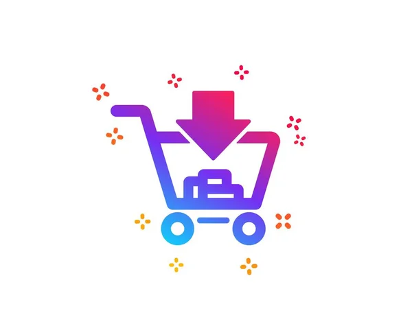 Añadir al icono del carrito. Compra en línea. Vector — Vector de stock