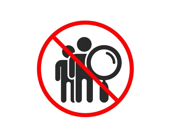 Search people icon. Find employee sign. Vector — Stock Vector