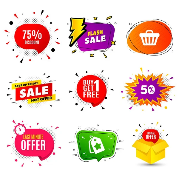 75% Discount. Sale offer price sign. Vector — Stock Vector