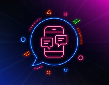 Telefon Mesajı simgesi. Mobil sohbet işareti. Vektör