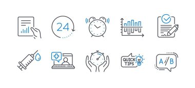 Eğitim fikri, Tıbbi yardım, Belge gibi Bilim simgeleri kümesi. Vektör