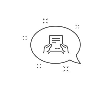 Belge satırı simgesini basılı tutun. Metin Dosyası işareti. Vektör