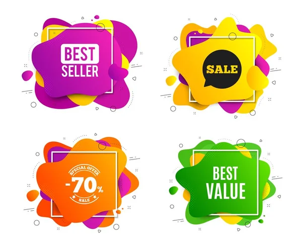 Best value. Special offer sale sign. Vector — Stock Vector