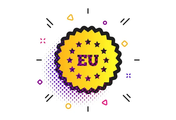 European union icon. EU stars symbol. Vector — Stock Vector