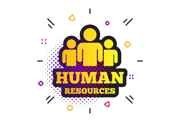 Human resources sign icon. HR symbol. Vector — Stock Vector