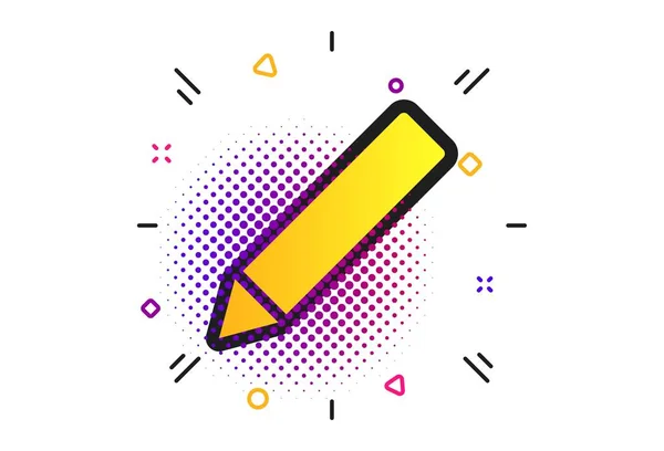 Pencil sign icon. Edit content button. Vector — Stock Vector