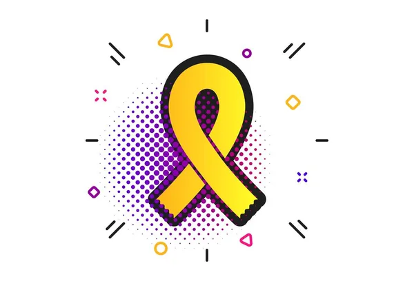 Icono de signo de cinta. Símbolo de conciencia del cáncer de mama. Vector — Archivo Imágenes Vectoriales