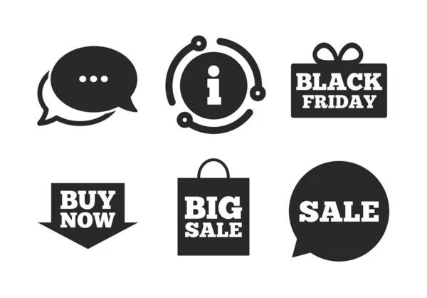 Sale speech bubble icons. Buy now arrow symbol. Vector — Stock Vector