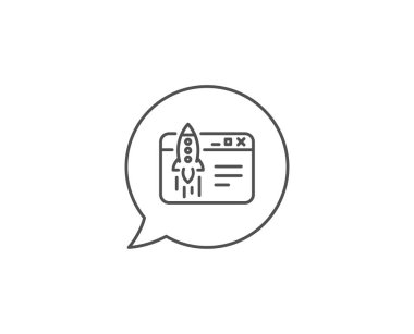 İş çizgisi simgesini başlatın. Crowdfunding proje tabelasını başlatın. Vektör