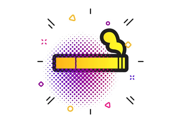 Signo de fumar icono. Símbolo de cigarrillo. Vector — Archivo Imágenes Vectoriales