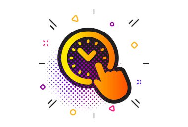 Zaman yönetimi simgesi. Saat işareti. Izle. Vektör