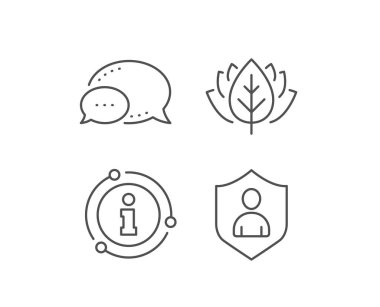 Kullanıcı Koruma satırı simgesi. Profil Avatar işareti. Vektör