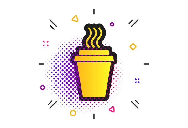 Prenez une icône de signe Café. Tasse à café chaude. Vecteur — Image vectorielle