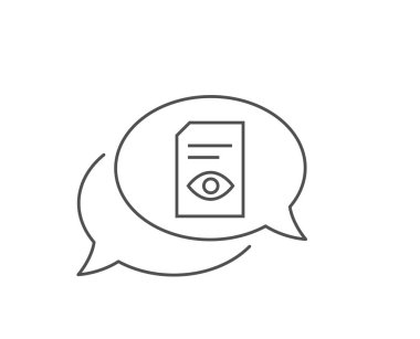 Belge satırı simgesini görüntüleyin. Dosya işaretini açın. Vektör