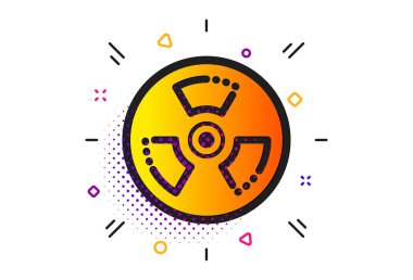 Kimyasal tehlike simgesi. Laboratuvar toksik işareti. Kimya uyarısı. Vektör