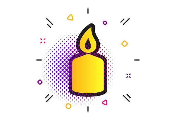 Candle sign icon. Fire symbol. Vector — Stock Vector