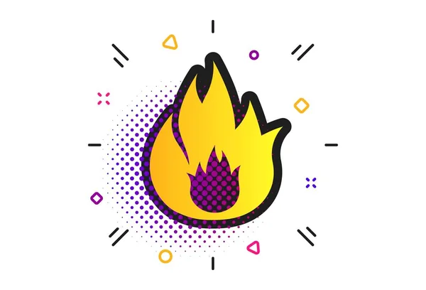 Fire flame sign icon. Fire symbol. Vector