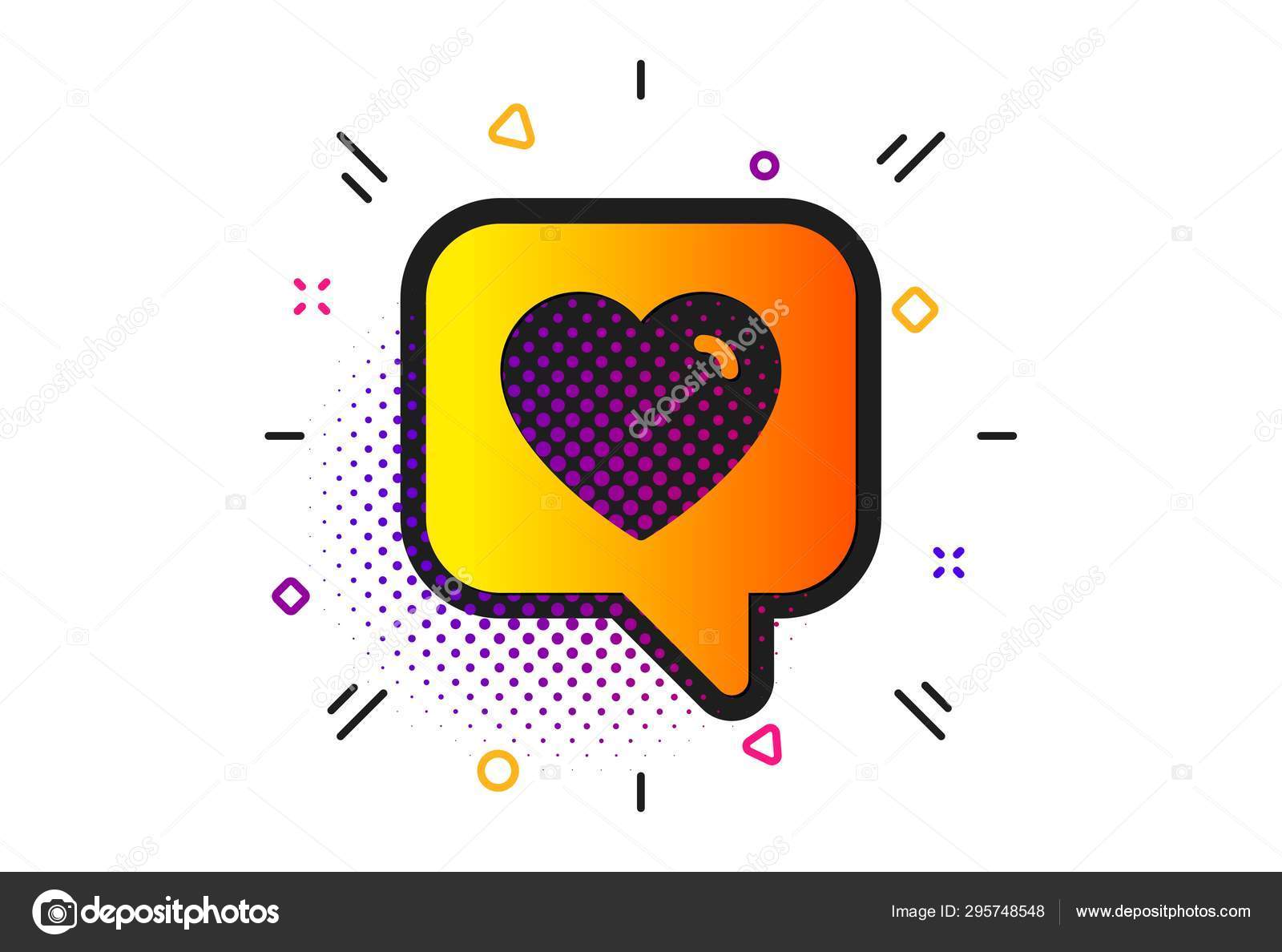 Heart icon. Favorite like sign. Vector Stock Vector by ©Blankstock ...