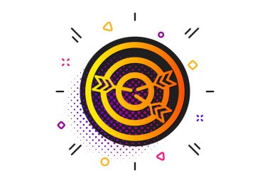 Hedef simgesi. Hedefleme stratejisi. Vektör