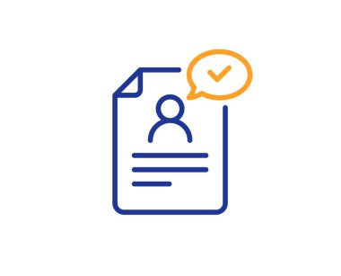 Belge satırı simgesini devam ettirin. Sözleşme başvuru işareti. Anlaşma dosyası. Vektör