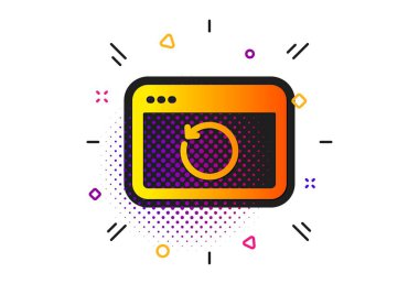 Kurtarma internet simgesi. Yedekleme veri işareti. Bilgileri geri yükleyin. Vektör