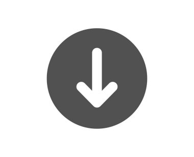 Aşağı doğru düğme simgesini kaydırın. Kaydırma ekran işareti. Sayfayı kaydırın. Vektör