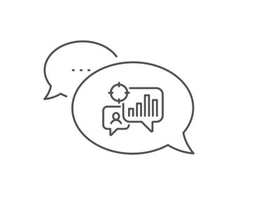 Seo istatistik satır simgesi. Arama motoru optimizasyonu işareti. Vektör