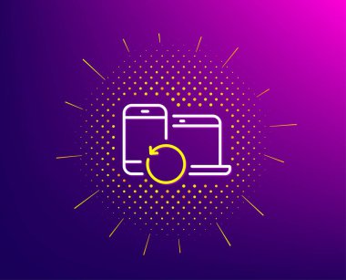 Kurtarma aygıtları satır simgesi. Yedekleme veri işareti. Bilgileri geri yükleyin. Vektör