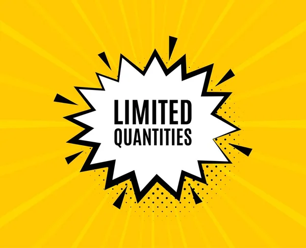 Limited quantities symbol. Special offer sign. Vector — Stock Vector