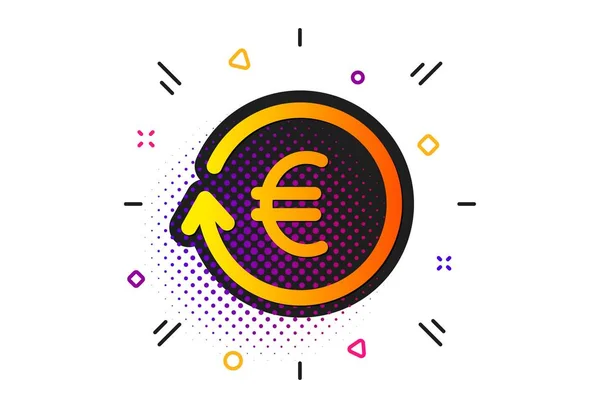 Euro Money Exchange-ikonen. Bank valuta. Vektor — Stock vektor