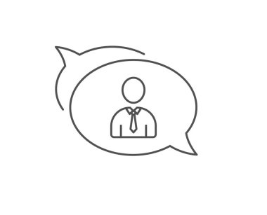 Kullanıcı satırı simgesi. Profil Avatar işareti. Vektör