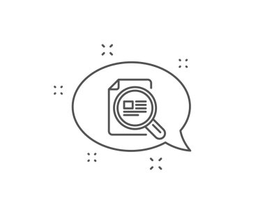 Makale satırı simgesini denetleyin. Сopyright işareti. Vektör