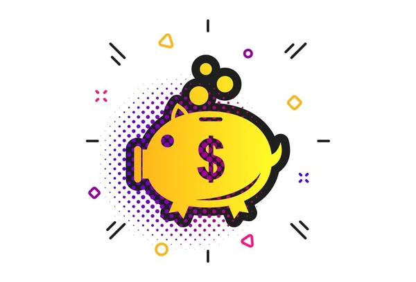 Piggy Bank jel ikon. Moneybox szimbólum. Vektor — Stock Vector