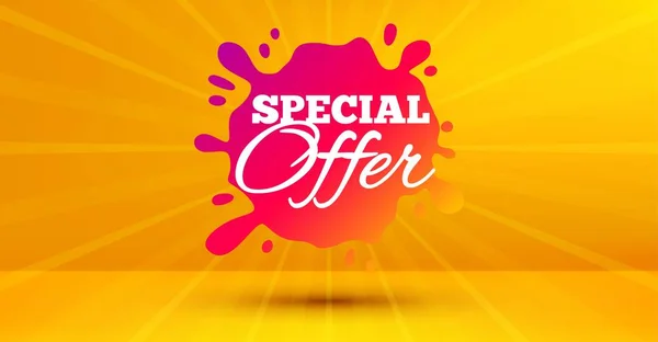 Special offer badge. Discount banner shape. Vector — Stock Vector