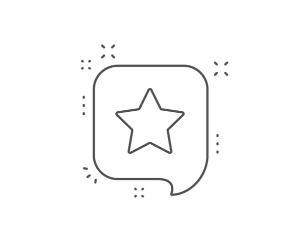 Star line icon. Best rank sign. Vector