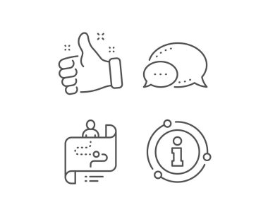 Yolculuk yolu harita çizgi simgesi. Proje işlem işareti. Vektör