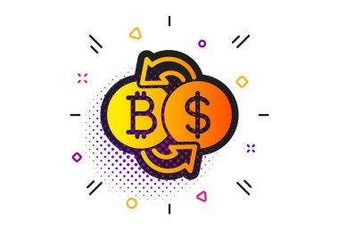 Bitcoin döviz simgesi. Kripto para sikke işareti. Vektör