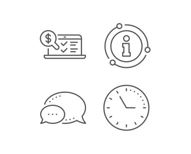 Çevrimiçi muhasebe satırı simgesi. Denetim işareti. Vektör