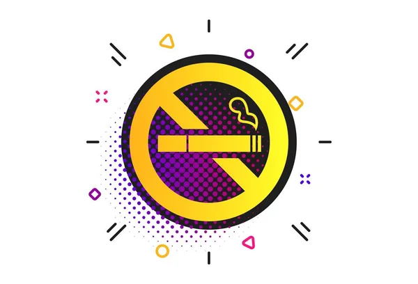 No fumar icono de signo. Símbolo de cigarrillo. Vector — Vector de stock