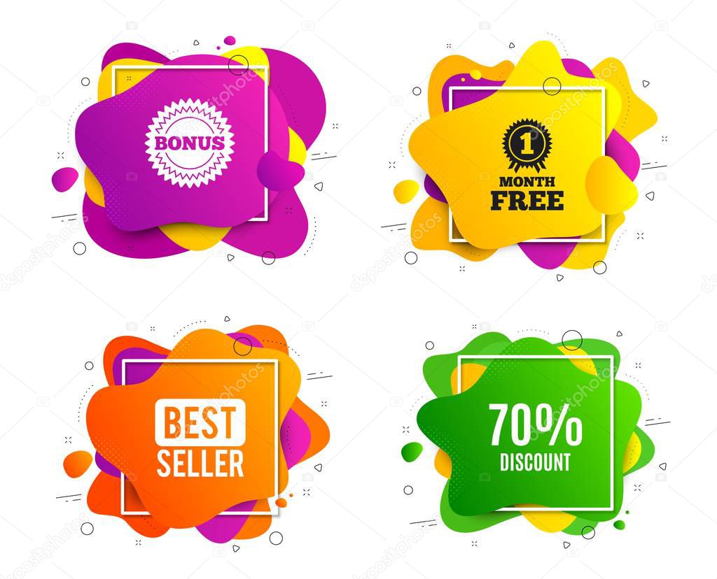 70% Discount. Sale offer price sign. Vector