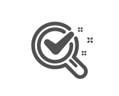 Kimya laboratuvar simgesi. Laboratuvar araştırma işareti. Analysis. Vektör