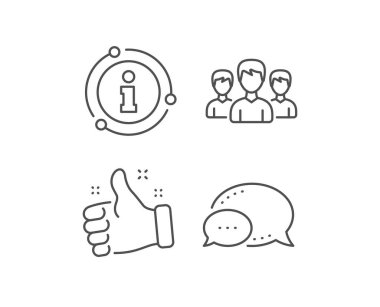 Grup satırı simgesi. Kullanıcılar veya Teamwork işareti. Vektör