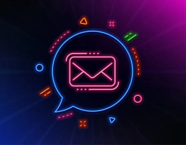 Messenger-Mailline-Symbol. neues Newsletter-Zeichen. Vektor — Stockvektor
