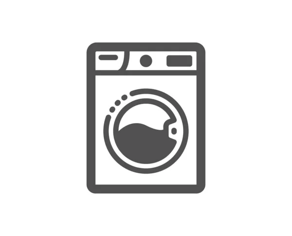 Waschmaschinensymbol. Wäscheservice-Schild. Kleiderreiniger. Vektor — Stockvektor