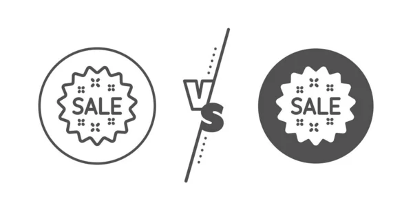 Sale line icon. Shopping discount sign. Vector — Stock Vector
