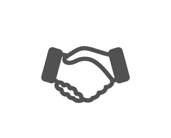 Handshake icon. Hand gesture sign. Vector — Stock Vector