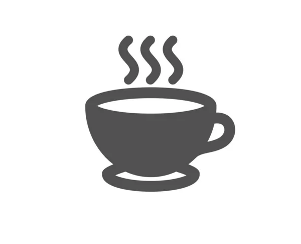 Icono de taza de café. Signo de capuchino caliente. Taza de té. Vector — Archivo Imágenes Vectoriales