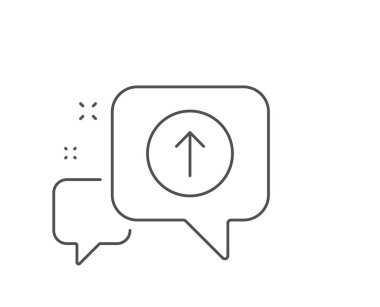 Yukarı kaydırın düğme satırı simgesi. Kaydırma ok işareti. Açılış sayfası kaydırma. Vektör