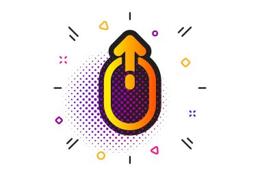 Fare simgesini yukarı kaydırın. Kaydırma ok işareti. Açılış sayfası kaydırma. Vektör